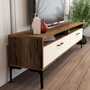 Hanah Home Mueble de TV Istanbul - Nogal y Crema
